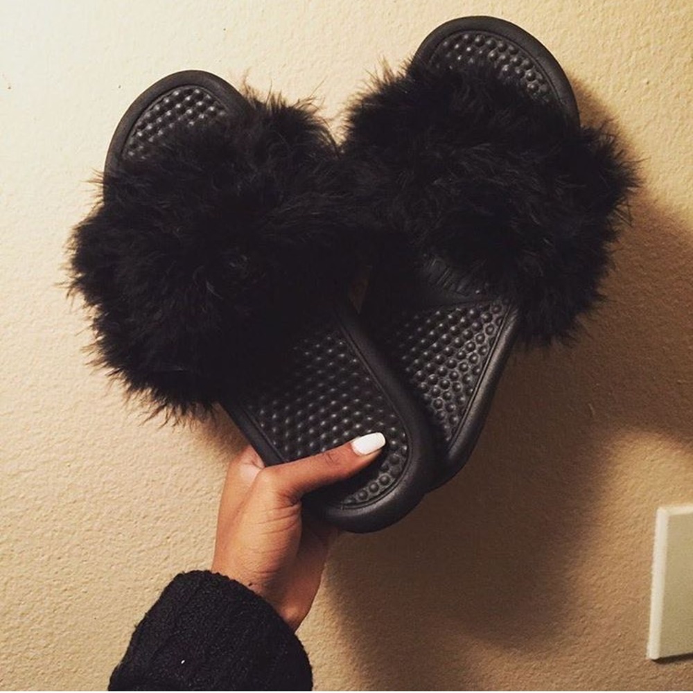 Nike Fur Slides